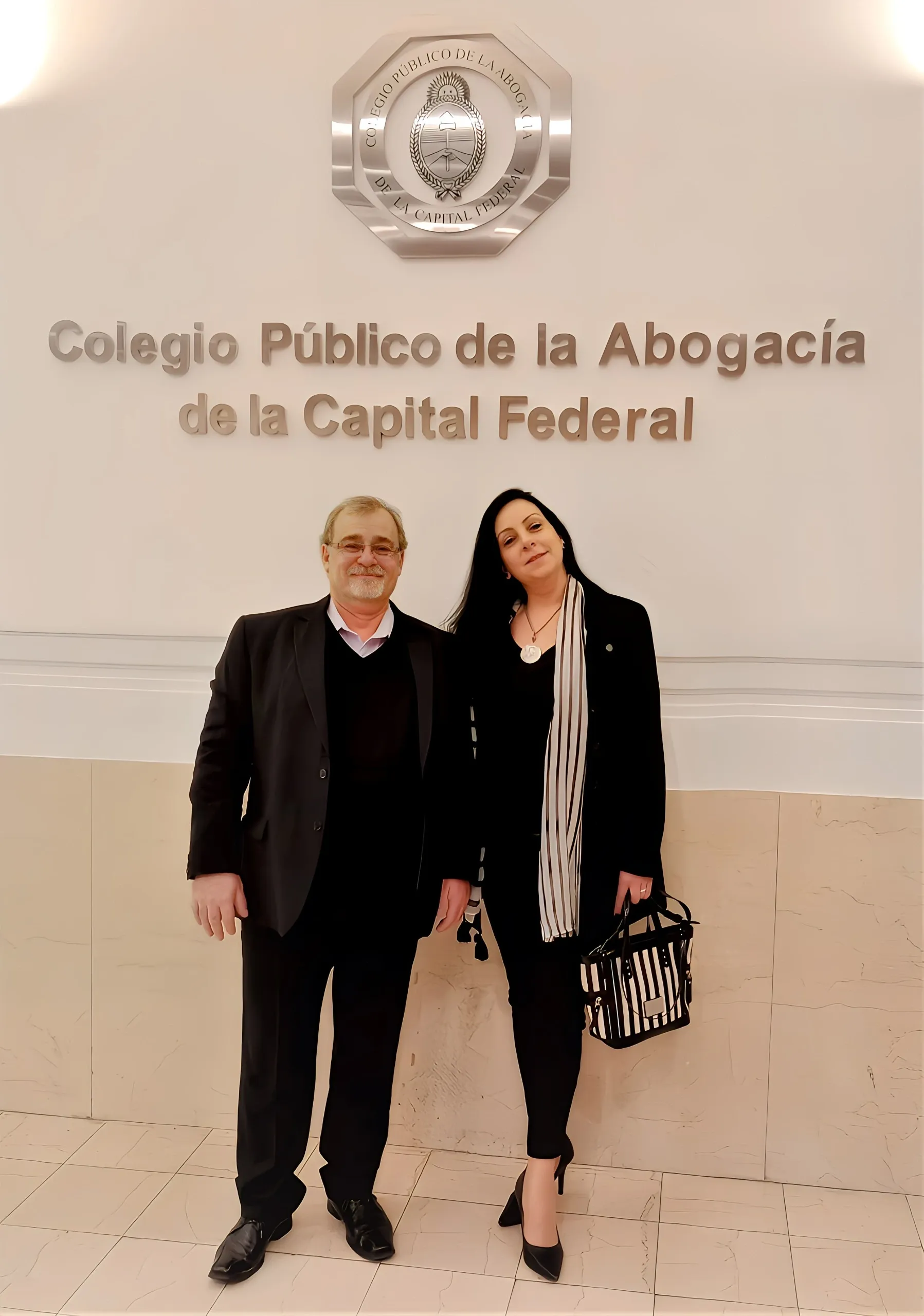 Federico Nielsen y Andrea Fedele en el Colegio Público de la Abogacía de la Capital Federal